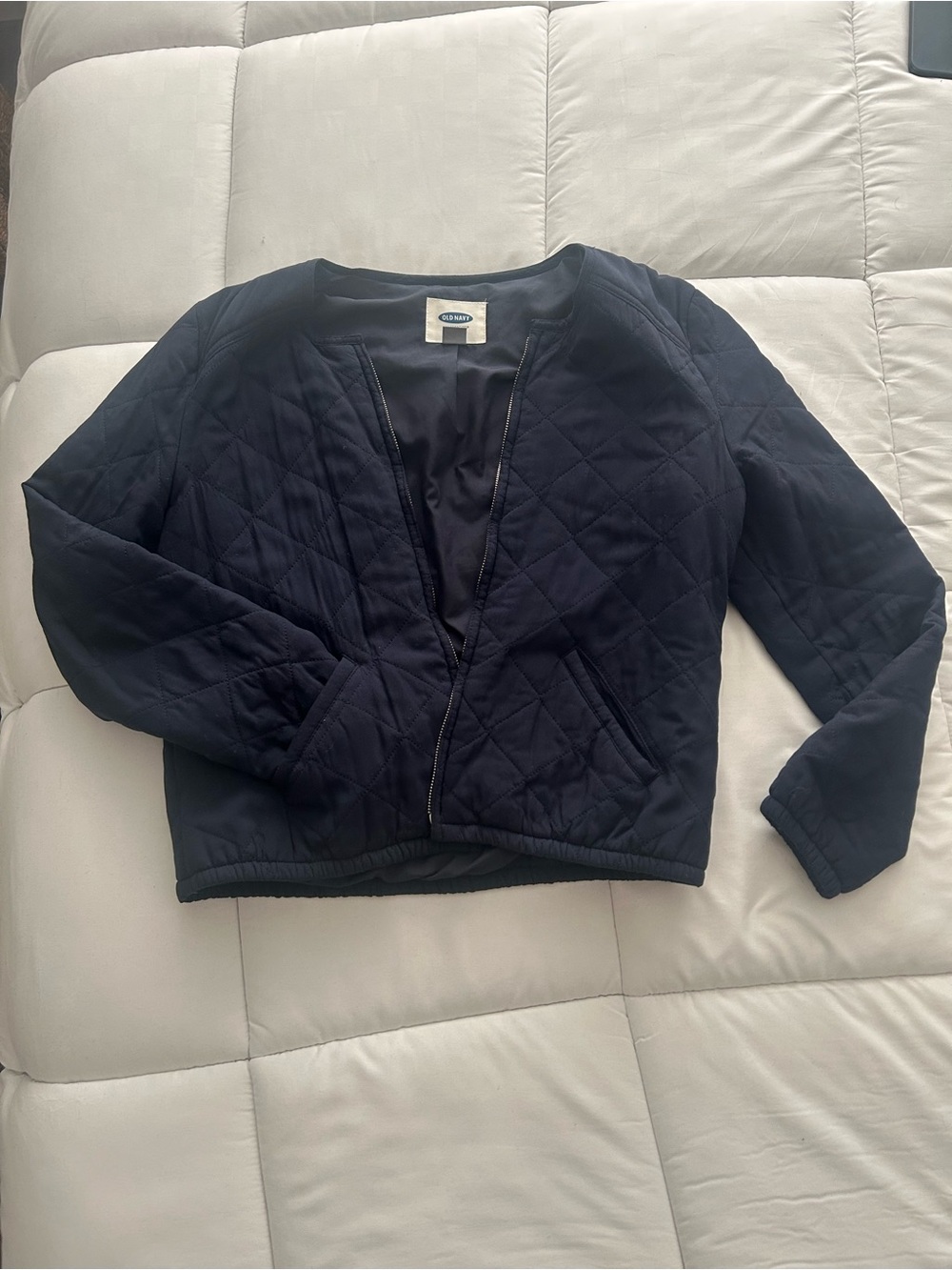 Old Navy Navy Jacket with Zip Detail